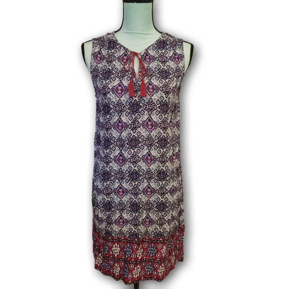 BeachLunchLounge Kayla Tassel Shift Dress Medium